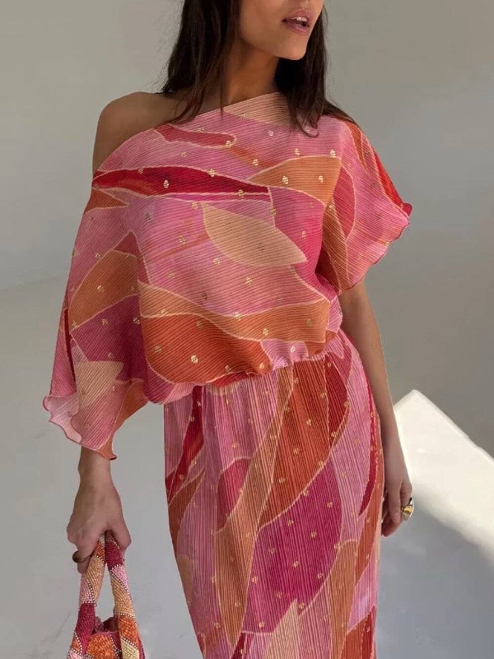 Pink Abstract XS Tilly Dress- Never Fully Dressed NWT